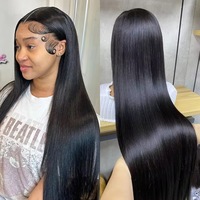 Perruques en cheveux humains prêtes à porter, dentelle HD 13x6, cheveux indiens alignés sur la cuticule, perruques sans colle, perruques à dentelle HD pour femmes noires