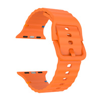 Bracelet de montre en silicone sport à motif ondulé pour Watch Ultra9876543210 Generation SE