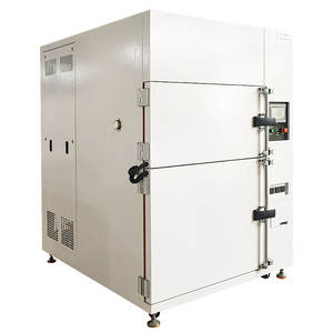 Adapté aux besoins du client-40 °C -- 10 °C 60 °C-chambre rapide d'essai du changement ± 150 RH de °C chambre de choc thermique de deux pièces - Product Image 6