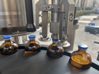Máquina de Llenado, Tapado y Sellado de Viales de 2-200 ml para Botellas de Líquido, Cosméticos, Laboratorio, Aceites Esenciales, Botellas de Muestra