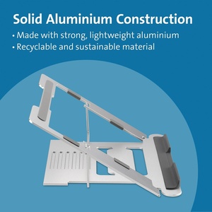 Support portable en alliage d'aluminium pour tablette et ordinateur portable, robuste, avec refroidissement, prix usine, en stock - Product Image 3