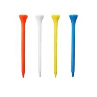 Tees de golf en plastique écologiques personnalisés de haute qualité, durables, couleurs assorties, accessoires de golf en gros au meilleur prix