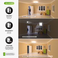 Kit de Sensor de Movimiento PIR Inalámbrico 2.4G, Simulación de Vacaciones, Modo Antirrobo, Interruptor de Control de Iluminación, 100-230VAC