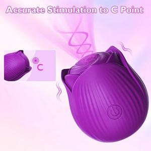 YPM rosa vibratore succhiando capezzolo succhiatore orale flapping giocattoli del sesso per le donne clitoride stimolazione potente - Product Image 5