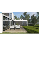 Maison modulaire préfabriquée en acier en forme de A - Conception passive durable et écoénergétique, personnalisable, structure en acier léger moderne