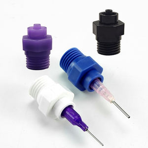 ステンレス鋼1/4糸アダプター接着剤ディスペンサー針コンバーター2.5-32オンス注射器バレルカートリッジチップを適用 - Product Image 1