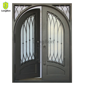 Style Français Antique Double <span class=keywords><strong>Porte</strong></span> En <span class=keywords><strong>Fer</strong></span> Floral Avant Noir En <span class=keywords><strong>Fer</strong></span> <span class=keywords><strong>Forgé</strong></span> Extérieur <span class=keywords><strong>Catalogue</strong></span> Surface Finie Manuel à Vendre - Product Image 4
