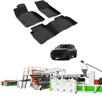 Ligne de production de rouleaux et de feuilles de tapis de voiture en TPE thermoformage 5D 7D Tapis de voiture en caoutchouc TPE Machines de thermoformage
