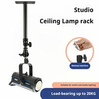 Support de plafond métallique réglable JIXIO pour panneau lumineux LED compatible avec les lampes flash pour la photographie et la vidéo