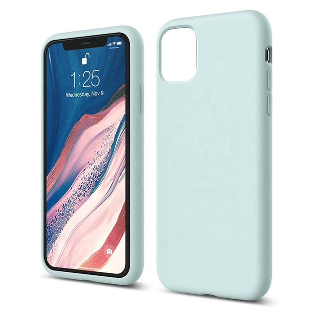 Liquid Silicone Case for Apple iPhone 11 Pro 14 Plus Pro Max Luxury TPU Customizable LOGO Cell Phone Cover