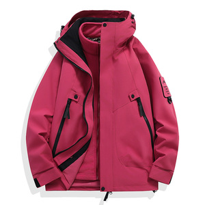 Chaqueta Deportiva 3 en 1 con Forro Polar, Cortavientos, Unisex, para Senderismo, Montañismo, Camping, Pesca, Abrigo Cálido para Otoño e Invierno - Product Image 4