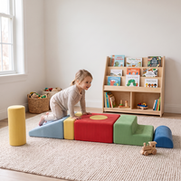 Blocs d'escalade modulaires en mousse souple pour l'intégration sensorielle des tout-petits, jeu d'intérieur, blocs de construction multi-formes pour grimper et glisser