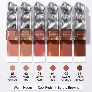 Gloss à lèvres mat velouté repulpant naturel avec emballage unique pour un look naturel, logo personnalisé, vente en gros premium - Product Image 3