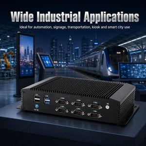 PC embarqué sans ventilateur <span class=keywords><strong>Intel</strong></span> Core <span class=keywords><strong>I5</strong></span>-<span class=keywords><strong>7300U</strong></span> 6 RS232 HDMI VGA pour le transport ferroviaire - Product Image 1