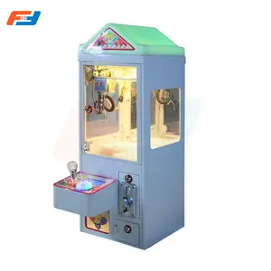 2024 New Design Mini Claw Crane Machine Game Toys Plush Human Small Metal Claw Crane Machine With Coin Operated/Bill Acceptor