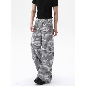 Jeans de Camuflaje Ligeros Huanqiu, Corte Holgado con Bolsillos Laterales, Cintura Media, Talla Grande, Lavados, para <span class=keywords><strong>Hombre</strong></span> - Product Image 6