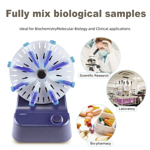 Tamamen karışık sıvı için yüksek kaliteli tıbbi sıvı Rotator çalkalayıcı döner karıştırıcı 0-80 Rpm ayarlanabilir hız - Product Image 5