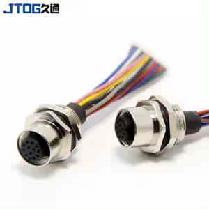 Không thấm nước IP67 M8 3 4 5 6 8 pins nam và nữ Bảng điều chỉnh gắn kết nối ổ cắm với 24AWG cáp dây - Product Image 2