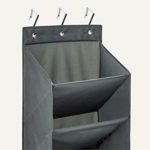 Modern 8-Tier Over the Door <b>Shoe</b> Organizer Durable Fabric Iron Canvas with Metal Functionality - Product Image 3