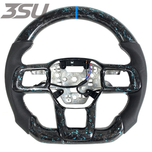 Volante Deportivo de Fibra de Carbono Brillante y Cuero Forjado para Ford Mustang GT 350 500, Estilo Deportivo, 2024 2025 2026 - Product Image 1