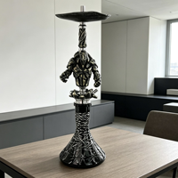 Chicha Maklaud Helios Project 21 en acier inoxydable de haute qualité, ensemble complet pour fumer, en promotion