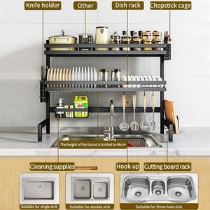 <span class=keywords><strong>Escurridor</strong></span> <span class=keywords><strong>de</strong></span> <span class=keywords><strong>Platos</strong></span> <span class=keywords><strong>de</strong></span> 2 Niveles para Encimera, Soporte para Tabla <span class=keywords><strong>de</strong></span> Cortar, Organizador <span class=keywords><strong>de</strong></span> Utensilios <span class=keywords><strong>de</strong></span> Cocina, Estante para Colgar <span class=keywords><strong>Platos</strong></span> y Tazones - Product Image 2