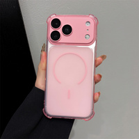 Coque de téléphone portable magnétique ultra-fine en TPU mat avec objectif détachable pour iPhone 18 17 16 Pro Max, compatible avec la recharge sans fil