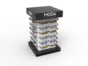 Kính râm hiển thị đứng vuông Acrylic kính mặt trời hiển thị Kệ 4 mặt sàn đứng kệ cho cửa hàng bán lẻ và siêu thị - Product Image 4