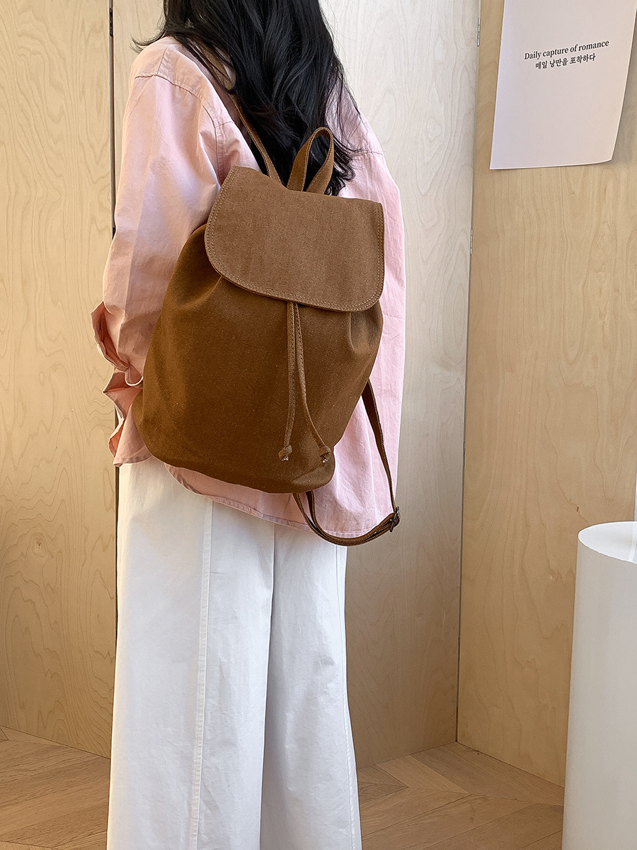 backpack denim festival double lined