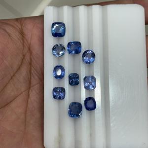 Lote de piedras preciosas de calidad fina, lote de zafiro azul para venta al por mayor, piedras de zafiro azul sin calentar con forma de mezcla de tamaño libre - Product Image 3