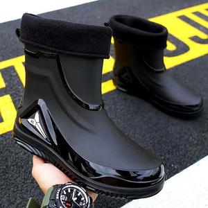 حذاء مطر قصير عصري ومقاوم للانزلاق ومقاوم للماء للرجال - أحذية شيف منخفضة للماء للشتاء والصيف والخريف - Product Image 6