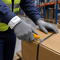 Kesilmeye Dayanıklı Tekstil Yırtılma Korumalı Dokunmamış Kumaş Rulosu, Cam Taşıma ve Sac Metal İşleme Eldiveni Kullanımı İçin