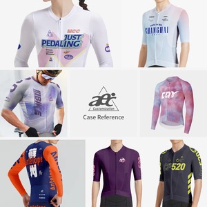 <span class=keywords><strong>Maillot</strong></span> de cyclisme personnalisé OEM ODM d'usine, respirant, séchage rapide, Spandex/Polyester, léger, pour hommes - Product Image 4