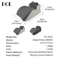 Oreiller de sommeil en mousse à mémoire de forme haute résilience, aide au sommeil profond et relaxant, oreiller silencieux pour un sommeil quotidien confortable