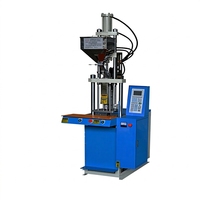 Machine de moulage par injection verticale intelligente Huaguan PLC TW-150 compatible PET, haute pression, précision, usage en laboratoire, petite taille