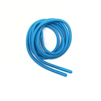 Cordon tressé rond en polyester coloré de 135 cm et 5 mm, écologique, pour sacs, chaussures et fournitures de couture de vêtements