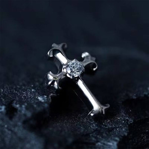 <span class=keywords><strong>Piercing</strong></span> de <span class=keywords><strong>Labio</strong></span> con Cruz de Titanio ASTM F136 y Circonita Cúbica, Anillo Medusa con Rosca Interna, Joyería para <span class=keywords><strong>Piercing</strong></span> de Cartílago Monroe - Product Image 6