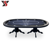 Table de poker Texas moderne de luxe personnalisée YS, table de jeu de casino, écologique, durable, divertissement, nappe personnalisée