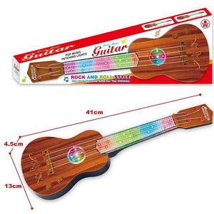 Giocattolo educativo della chitarra elettrica della chitarra del giocattolo musicale delle ragazze dei bambini con lo strumento musicale leggero - Product Image 3