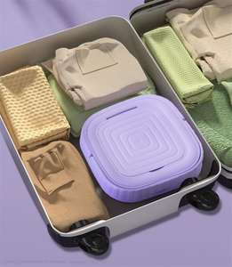 Fabrieksopruiming Verkoop Draagbare Mini Opvouwbare 8l Sok Ondergoed Slipje Huishoudelijke Wasmachine Met Draaiende Droge Was - Product Image 2