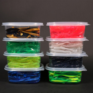 Luya t-tail soft bait boxed capuchin maggot soft worm bait artificial bait 20 perch 50 perch set fishing lures set