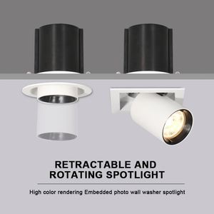 Foco Led moderno para pasillo, cabezal móvil de techo, montaje empotrado, color negro, a buen precio - Product Image 3
