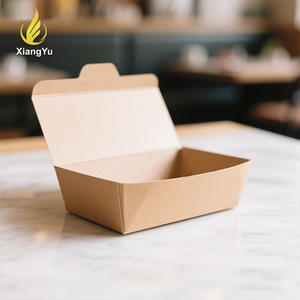 Boîte à <span class=keywords><strong>poulet</strong></span> frit en papier kraft personnalisable 8x6x3 pouces, emballage jetable écologique pour la vente à emporter et la restauration - Product Image 2