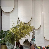 Rideaux en lin transparents avec stores à base métallique Optimisés pour les projets commerciaux Rideaux unis personnalisés pour la vente en gros