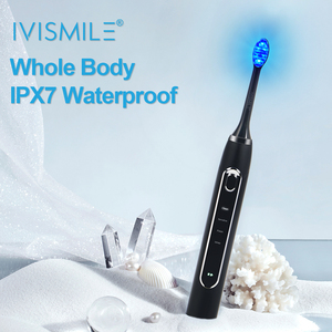 <span class=keywords><strong>Brosse</strong></span> à Dents Électrique FCC IPX 7 Étanche, 4 Modes, Chargement Sans Fil, 6 Lumières LED Bleues - Product Image 4