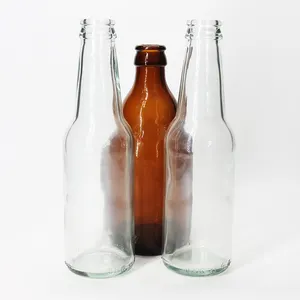 Benutzer definierte bernstein farbene klare grüne kobaltblaue Farbe Glas bierflasche 250ml 330ml 500ml 650ml 750ml 1000ml Bierglas flaschen