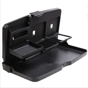 Factory Price Car Dining Table for Children PP Material Chair Plate Auto Back Seat Folding Multi-functional Storage Cup Holder