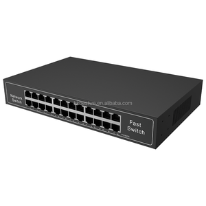 Prix usine commutateur réseau 10/100Mbps commutateur Ethernet 5/8/16/24 ports coque en métal en plastique pour réseau domestique 12 mois de garantie - Product Image 1