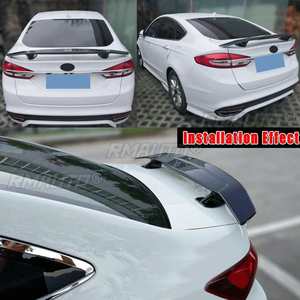 สปอยเลอร์หลังทรง Ducktail สำหรับรถยนต์ส่วนใหญ่ รุ่น Sedan สีดำเงา สำหรับ Nissan และ Toyota - Product Image 6