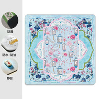 Tapis de table de mahjong transfrontalier antidérapant et insonorisant avec bordure renforcée, illustration antique, en caoutchouc, impression imperméable, pour table multi-joueurs